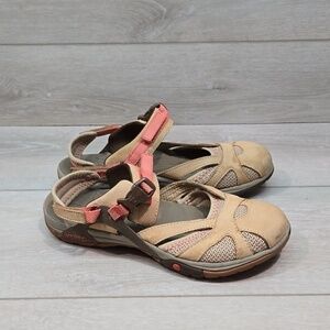 Merrell Women Outdoor Hiking Leather Sandals shoes sz 8